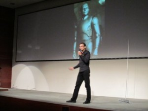 Giving speech at TEDx, July 2011